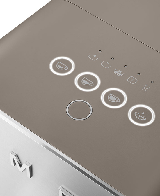 Smeg Automatisk Kaffemaskin, Melkeskummer Taupe