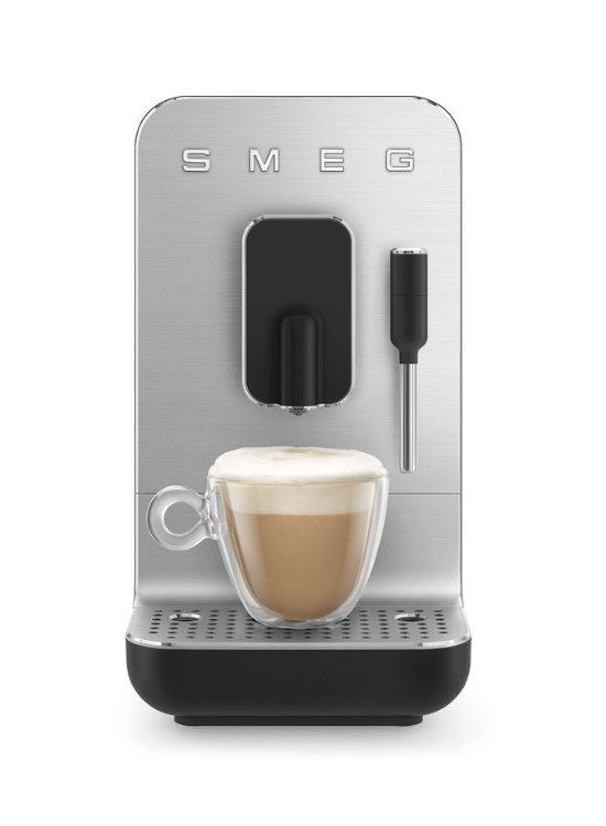 Smeg Automatisk Kaffemaskin, Mjölkskummare Svart