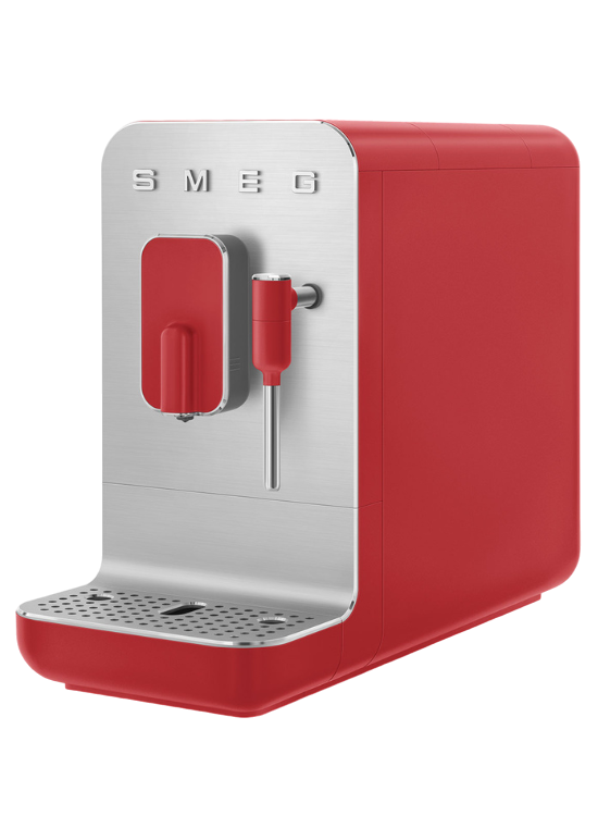 Smeg Kaffeevollautomat, Milchaufschäumer Rot