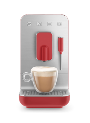 Smeg Kaffeevollautomat, Milchaufschäumer Rot