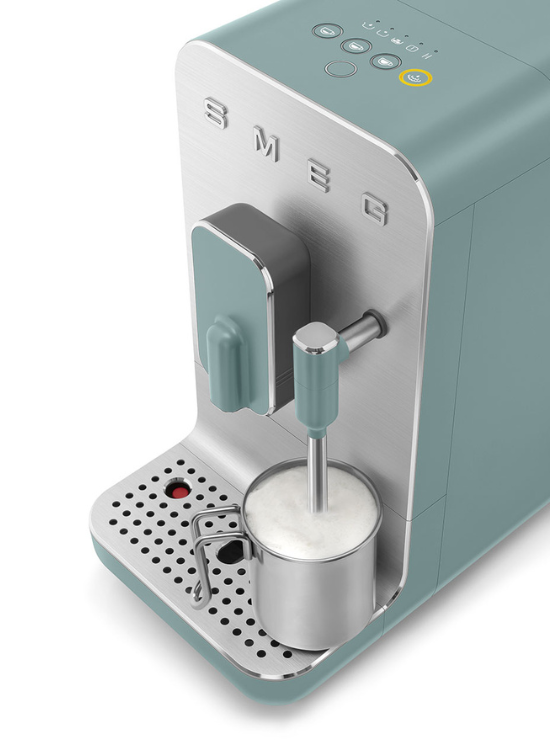 Smeg Automatisk Kaffemaskin, Mjölkskummare Grön