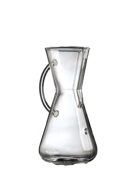 Chemex - 3-kopps kaffetrakter med glasshåndtak