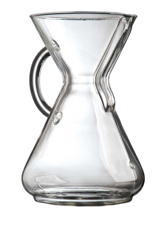 Chemex - 10-koppars kaffebryggare med glashandtag