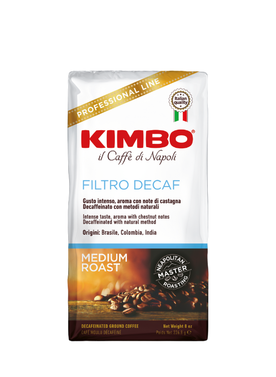 Kimbo Espresso Filtro Decaf gemahlener Kaffee 226g