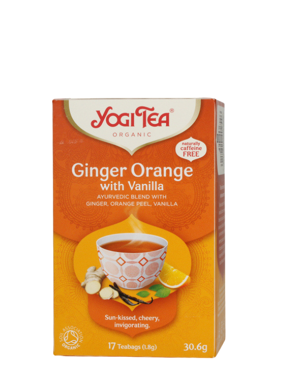 Yogi Tea Ginger, Orange with Vanilla teposer 17 stk