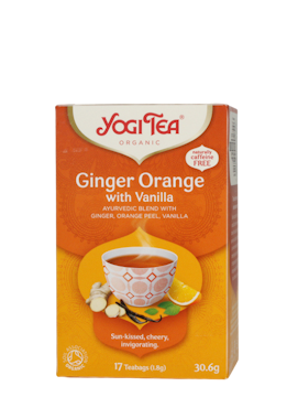 Yogi Tea Ginger, Orange with Vanilla teposer 17 stk