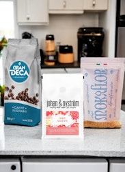 Prøv kaffepakken - Koffeinfrie kaffebønner 3x250g