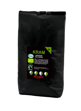 Kahls Kaffe KRAM Fairtrade & KRAV kaffebønner 1000g