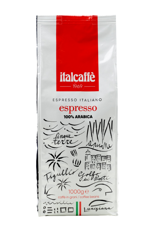 Italcaffè Espresso 100% Arabica kaffebönor 1000g
