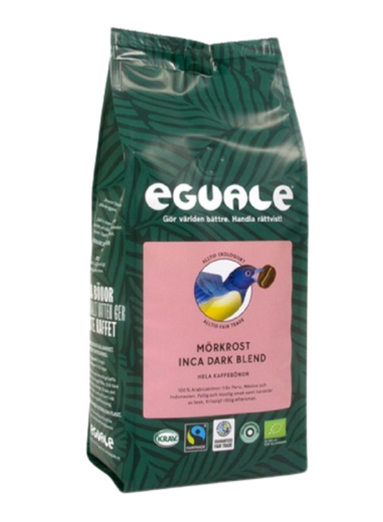 Eguale Inca Dark Blend kaffebönor 1000g