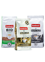 Probieren Sie das Kaffeepaket Rombout's Kaffeebohnen 3x500g