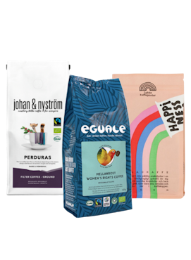 Prova på kaffepaket Svenska bryggkaffe