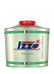 Izzo Silver Dek entkoffeinierte Kaffeebohnen 1000 g in einer Dose