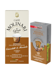 Molinari Chocolate Hasselnut Nespresso kaffekapsler 10 stk