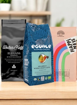 Prova på kaffepaket Svenska bryggkaffe malet