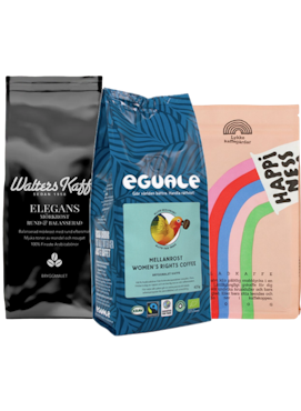Prova på kaffepaket Svenska bryggkaffe malet