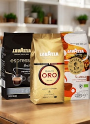 Prova på kaffepaket Lavazza kaffebönor 3x500g