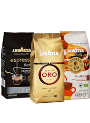 Prova på kaffepaket Lavazza kaffebönor 3x500g