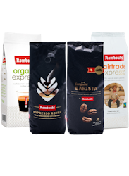 Prova på kaffepaket Rombouts kaffebönor 4x1000g