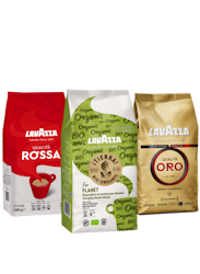 Probieren Sie eine Packung Lavazza-Kaffeebohnen 3x1000g