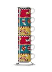 Bialetti Carousel Horses Espressotassen 6-tlg