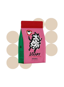 Gringo Sleepy decaf malet koffeinfritt kaffe 250g