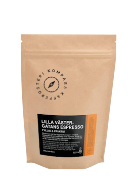 Kompass kafferosteri Lilla Västergatans Espresso kaffebönor 500g