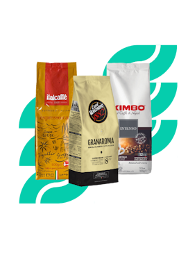 Prova på Italienskt kaffe kaffebönor 3x500g