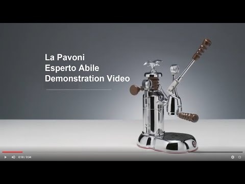 La Pavoni Manuelle Espressomaschine. Messing verchromt