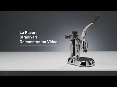 La Pavoni Stradivari Professionelle Espressomaschine. Verchromtes Messing