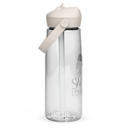 Vattenflaska med sugrör - Clear - 25 oz