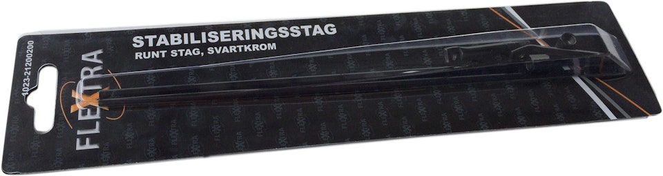 Runda svarta extraljusstag 2-pack