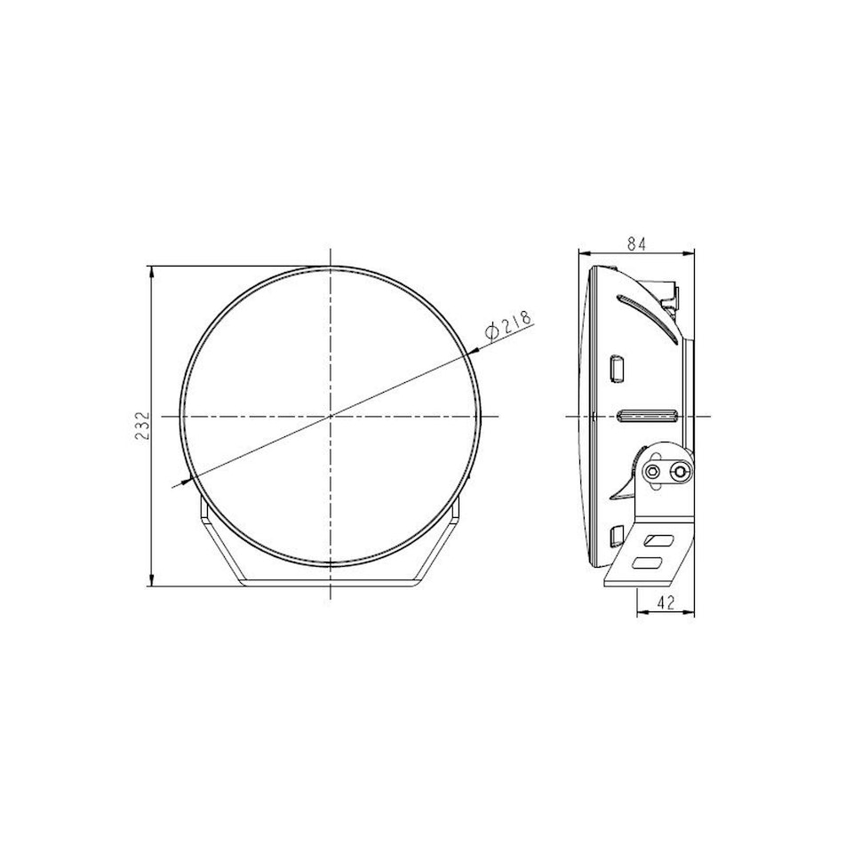 LED Extraljus Razor Viggen 9 tum - Med dubbla positionsljus