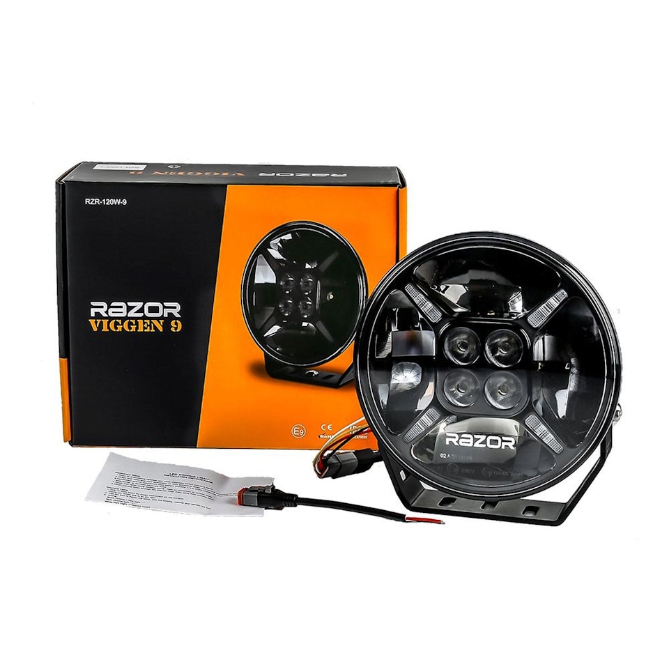 Extraljuspaket Razor Viggen 9 120W - Rally4