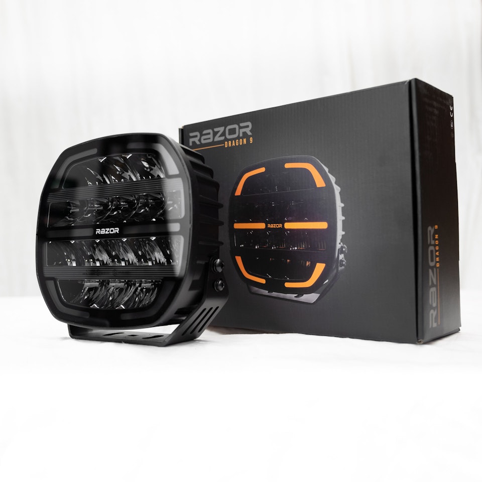 LED Extraljus Razor Dragon 9" 160W