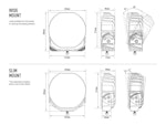 Led extraljus 9 tum - Lazer Sentinel Elite med positionsljus