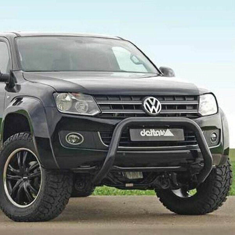 Frontbåge Delta 76mm Basic VW Amarok 2010- Svart