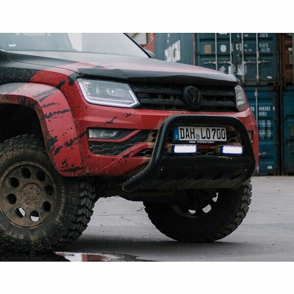 Frontbåge Delta 76mm Exclusive VW Amarok 2010- Svart