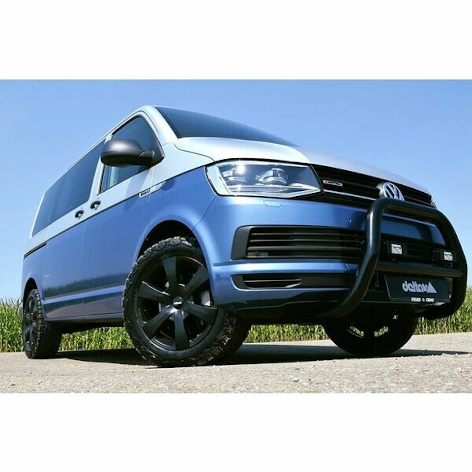 Frontbåge Delta 76mm VW T6 2016- Svart