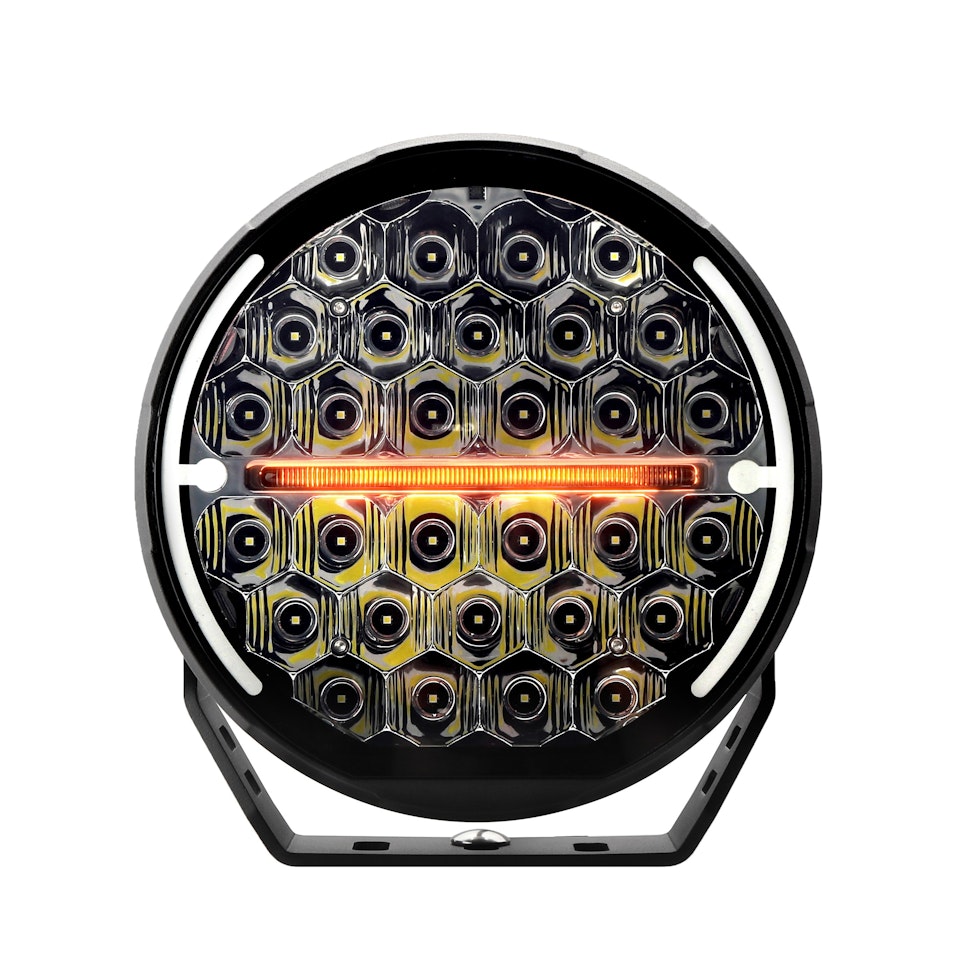 Led extraljus 9 tum - Flextra IceX med värmelins