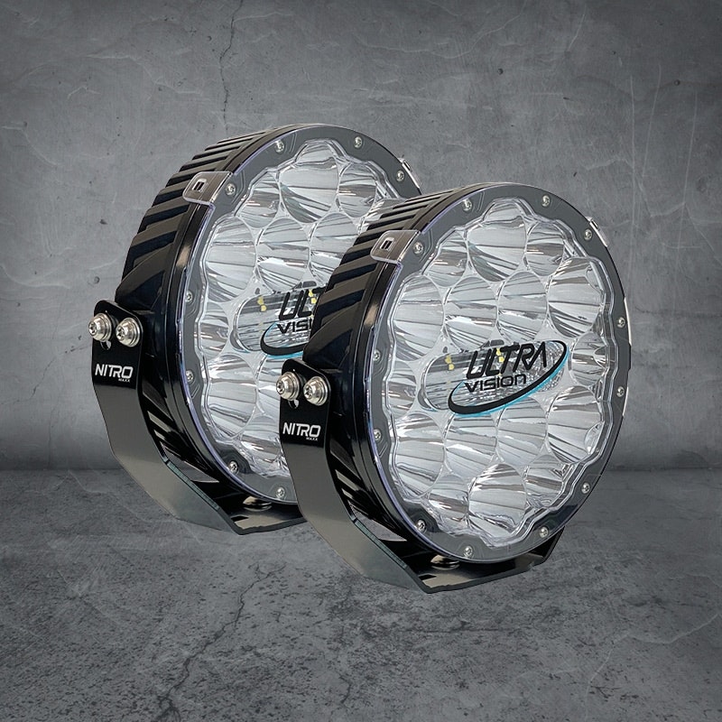 Led extraljus 9 tum - Ultra Vision Nitro Maxx Combo 2-pack