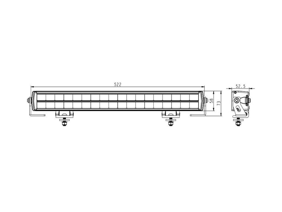 LED-rampspaket Razor Drivers Edition Dubbelrad 180W 20"