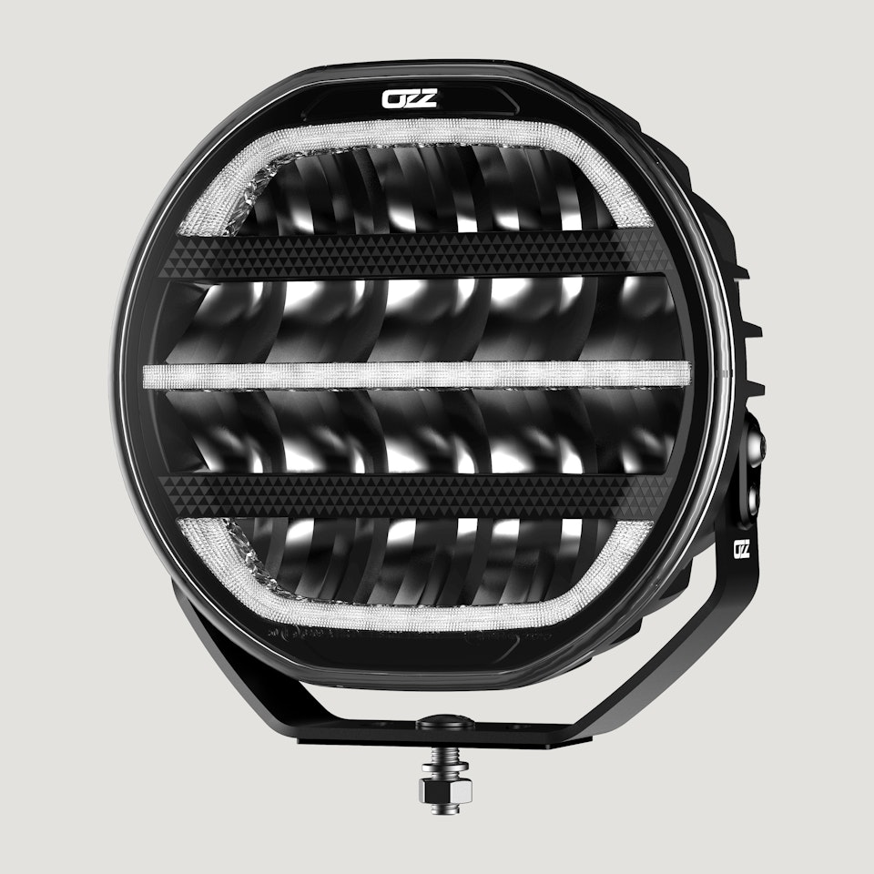 Led extraljus 9 tum - Ozz XR2 P9 med positionsljus