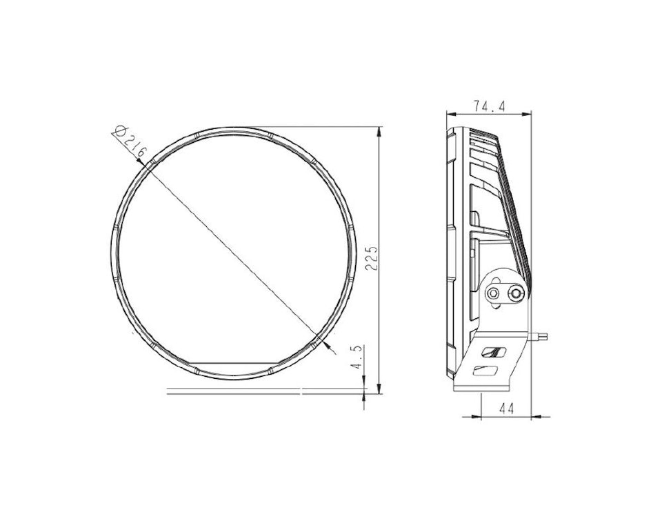 Extraljuspaket (4 st extraljus) - V-sight RAGE, 120W