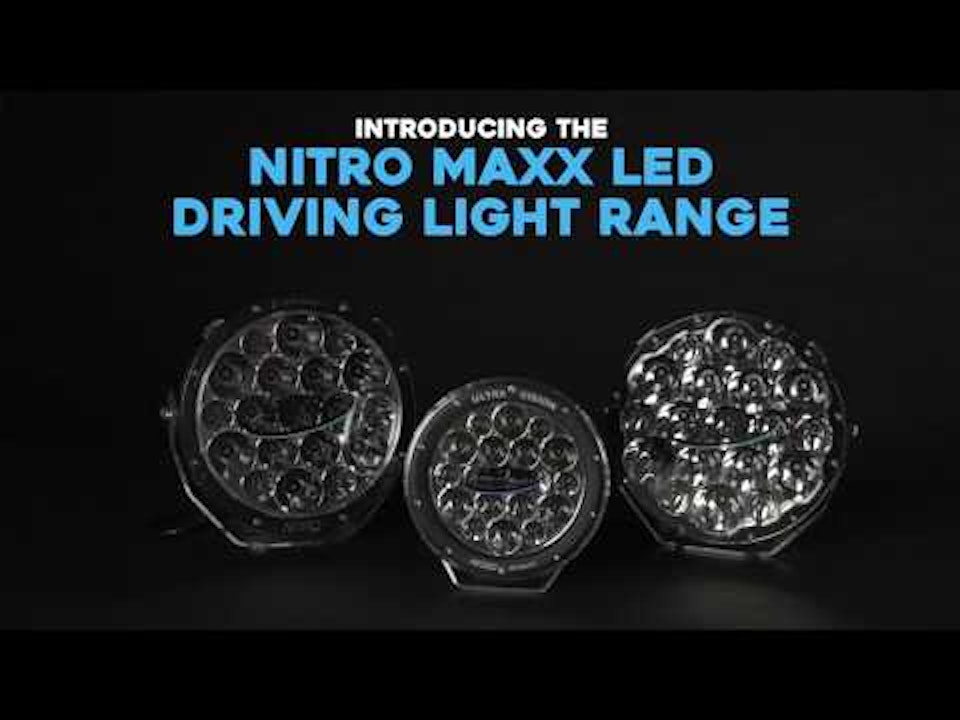 Led extraljus 9 tum - Ultra Vision Nitro Maxx Combo 2-pack