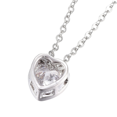 Halsband Cuore Silver