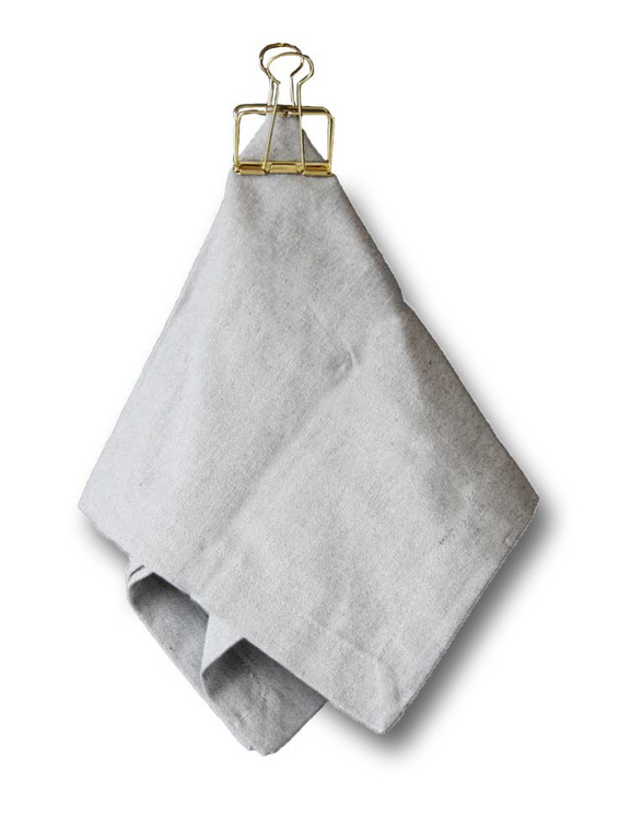 Två pack servetter ljusgrå, återvunna textilier