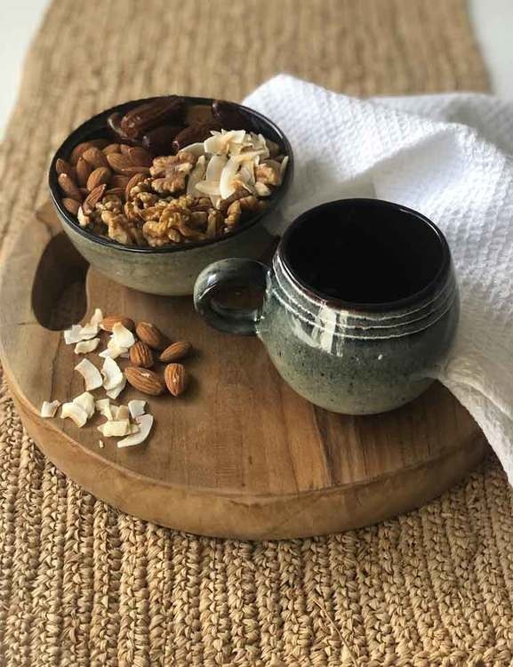 Skärbräda/bricka i teakrot