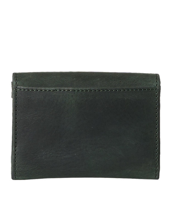 Plånbok grön naturgarvat läder
