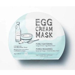 Too Cool For School Egg Cream Pore Tightening Facial Mask, kort datum - 70% rabatt!